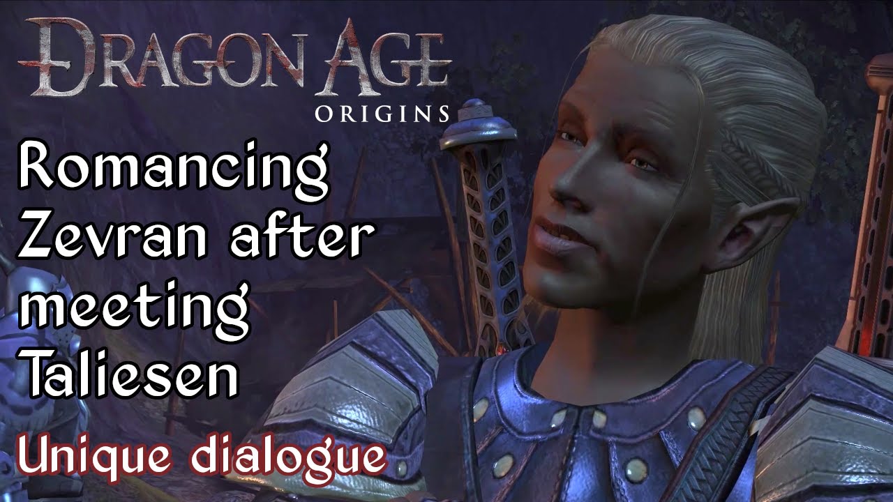 Dragon Age: Origins - Romancing Zevran after his personal quest - Unique dialogue