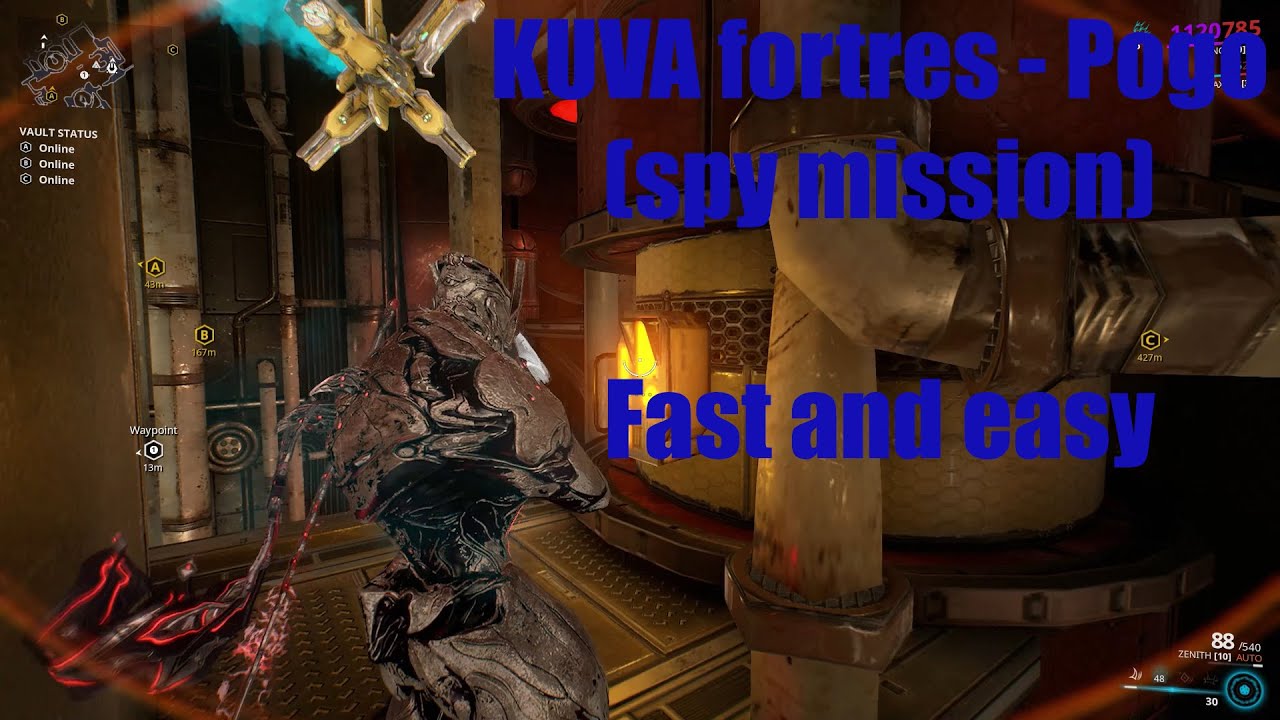 Warframe -  How to Fast & Easy - Kuva Fortress/Pago (SPY Mission)