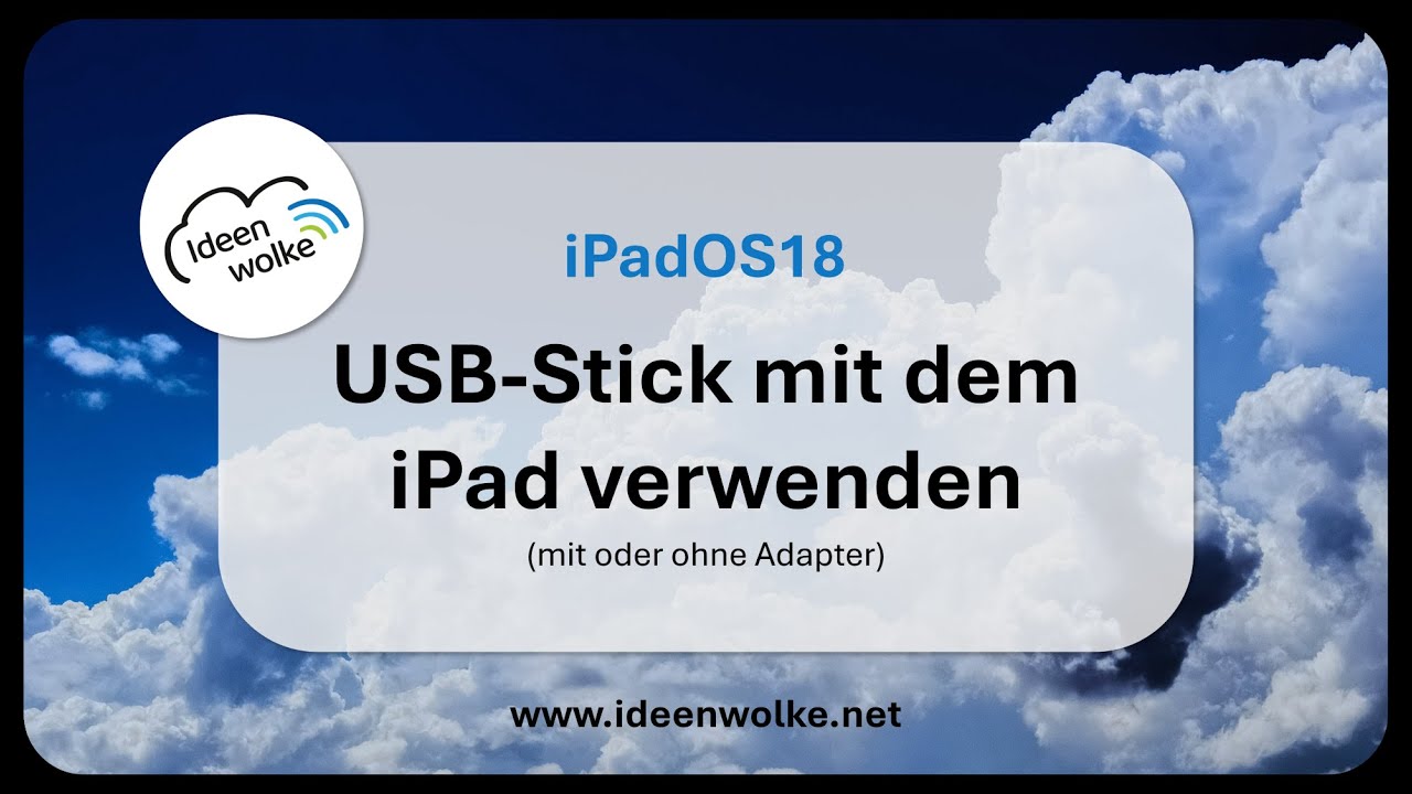 USB-Stick mit dem iPad verwenden (iPad Tutorial iPadOS18)