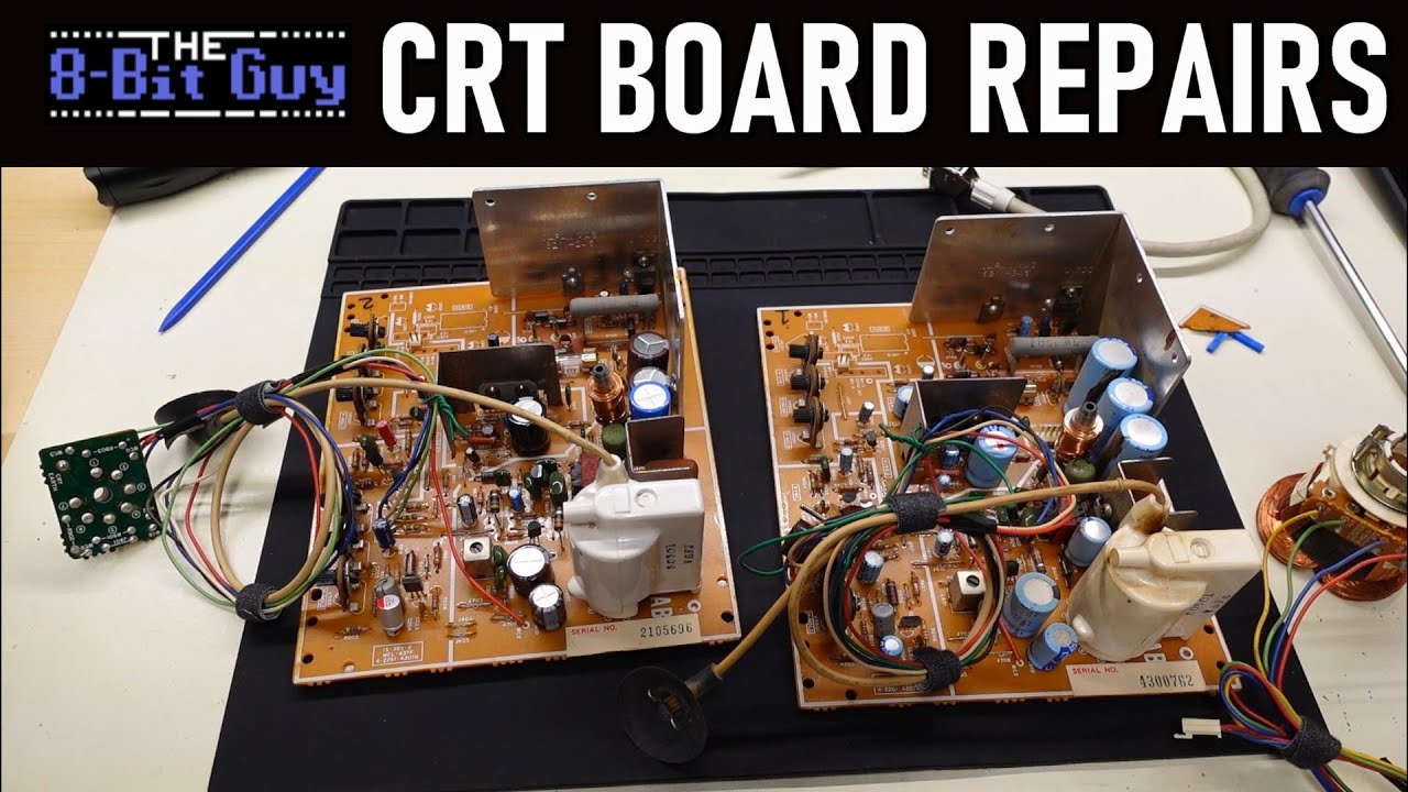 Fixing a couple arcade CRT boards for David Murray