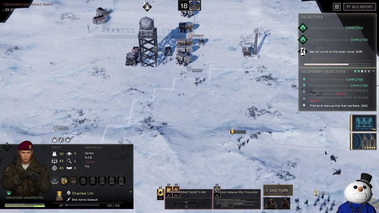 more menace (expert, random squad leader start)