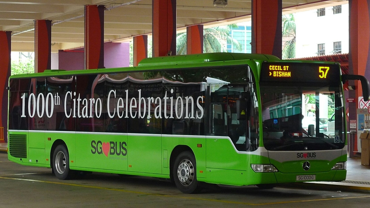 SBS Transit Bus Service 57, SG1000G (1000th video) (Full Trip)