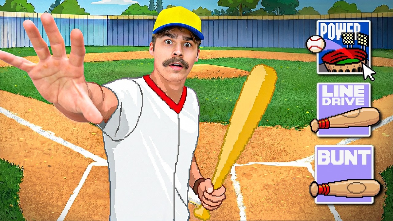 I Survived 24 Hours Inside a Baseball Video Game