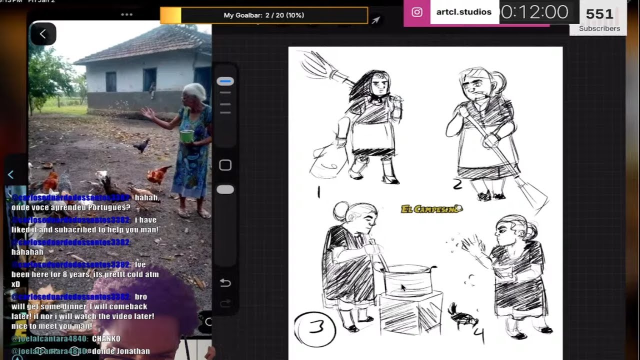 Drawing Older woman (Figure Drawing) | Creating my Comic