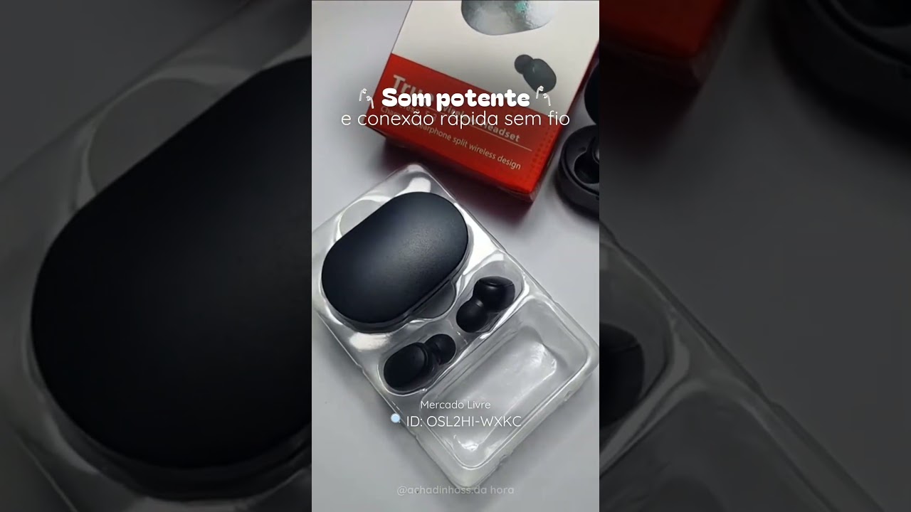 🔊 Fone Bluetooth TWS: bateria duradoura, &aacute;udio de qualidade e praticidade no dia a dia #mercadolivre