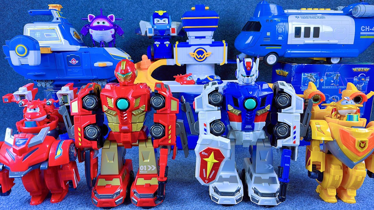 21-minutes of satisfying unboxing, cool Super Wings Space Base Set Series ASMR | Review Toys