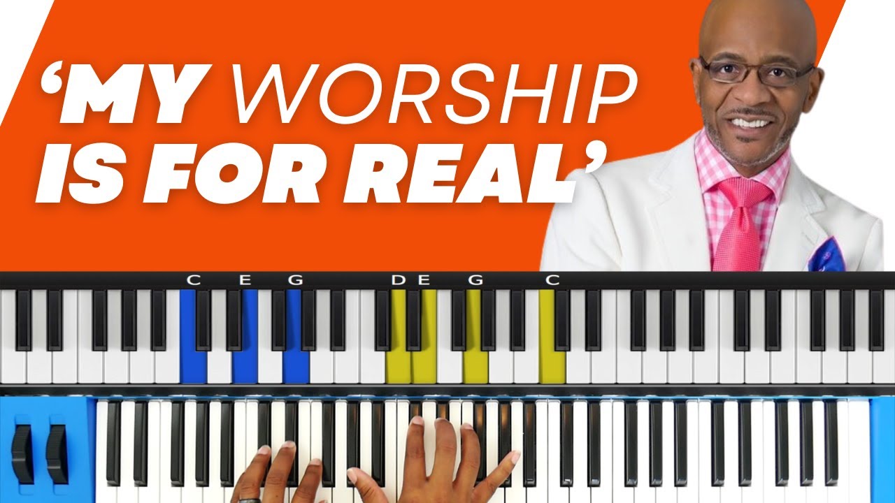 MY WORSHIP IS FOR REAL: Bishop Larry Trotter (gospel piano tutorials for beginners)