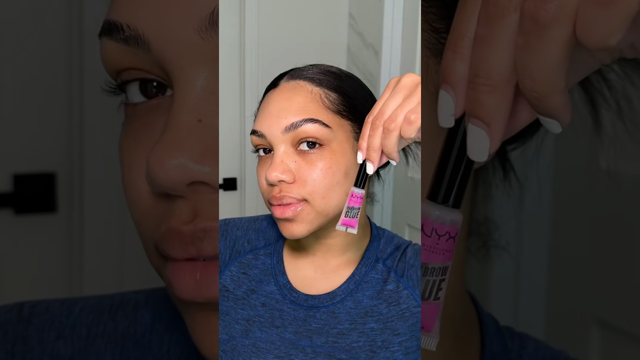 fluffy, feathery, and frozen in place 💁&zwj;♀️ shop nyx brow gel at the link in bio #amazonbeauty