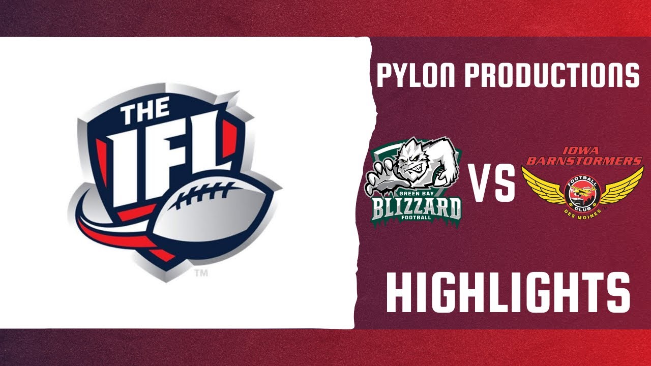 Iowa Barnstormers at Green Bay Blizzard || Week 2 2025 || IFL Regular Season Highlights