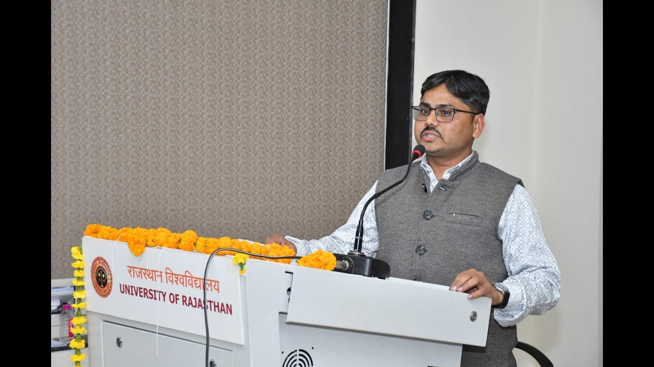 Vote of Thanks : Dr. Arun Singh, IKS Conference, Department of English UOR, Jaipur, 23-24 Jan. 2026