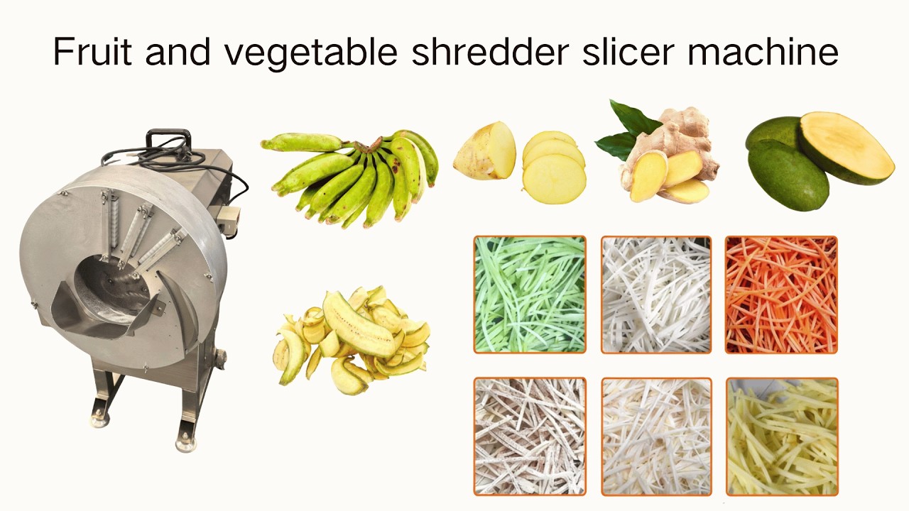 Electric Commercial Vegetable Slicer Shredder Ginger Carrot Potato Taro Julienne Cutting Machine