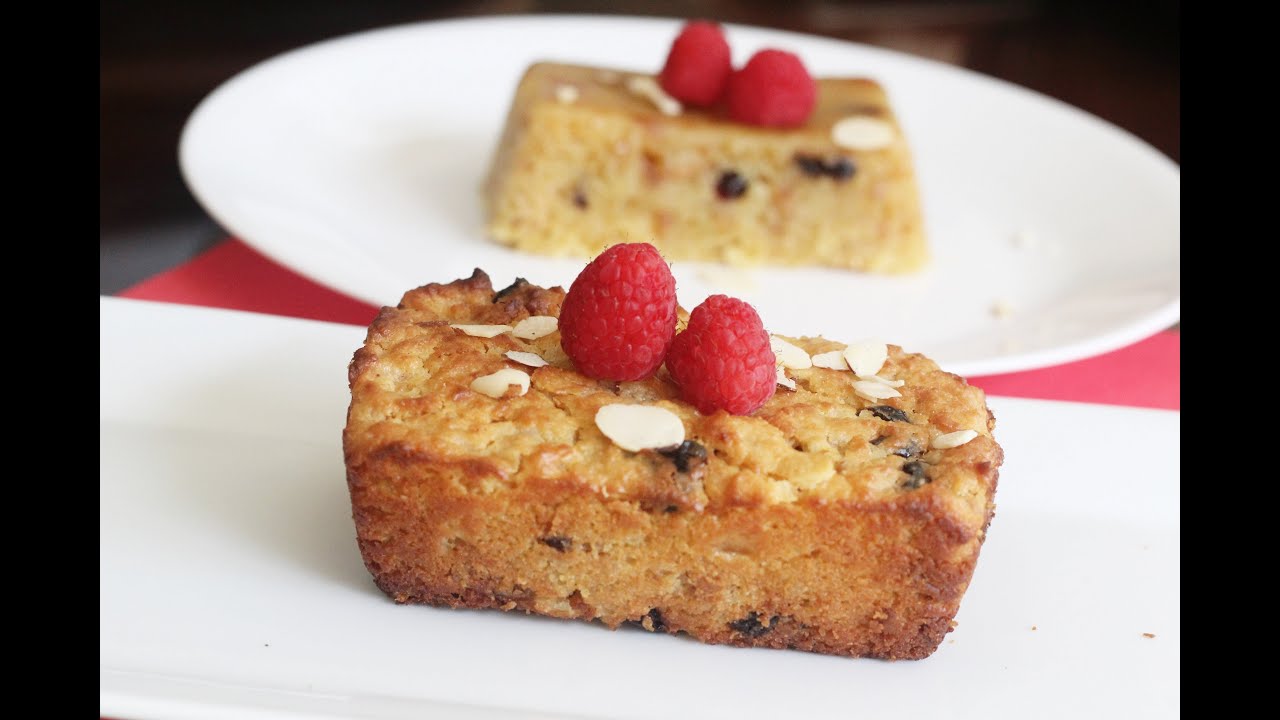 Eggless Custard Bread Pudding Baked in Cooker & Microwave