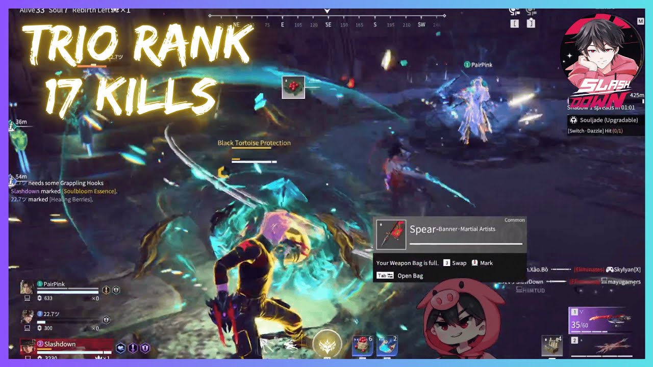 Trio Rank Gameplay - NEW MAP (The Maelstrom) #42 Naraka Bladepoint #narakabladepoint