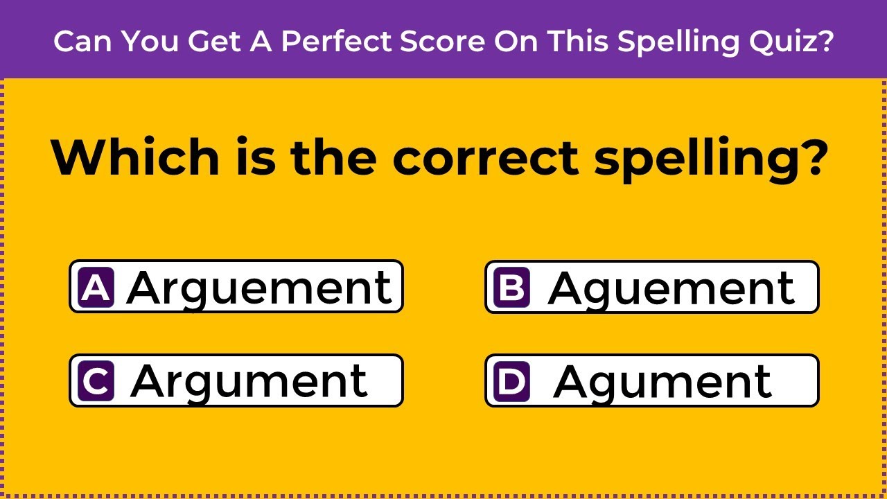 CAN YOU FIND THE CORRECT SPELLING? Commonly Misspelled Words - 8
