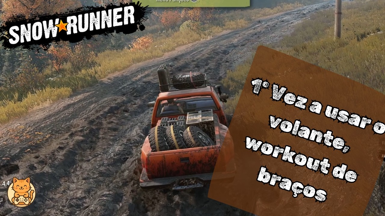 1º vez a usar volante, um verdadeiro workout de braços... Snowrunner parte 7