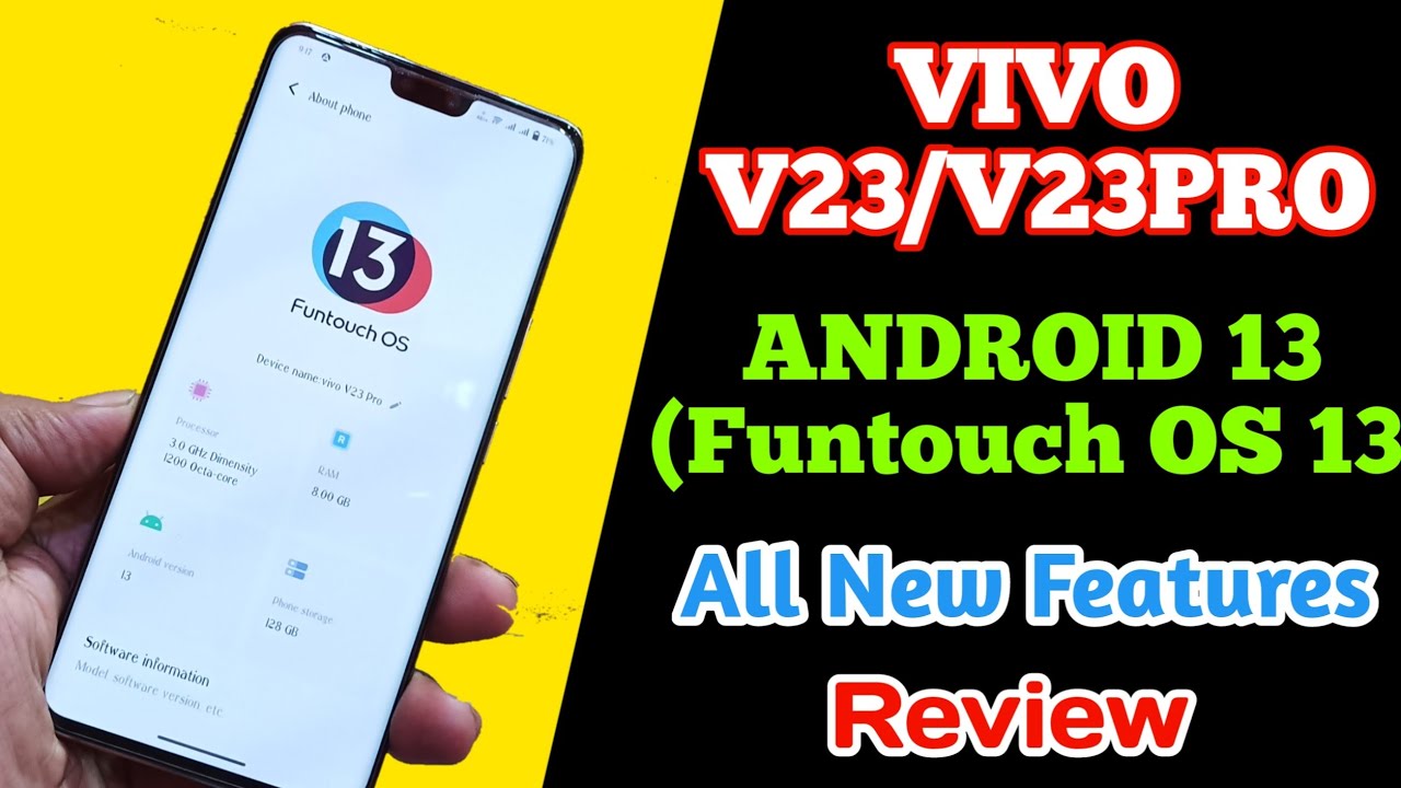 Vivo V23/V23pro Android 13 All new Features | Vivo Android 13(Funtouch OS 13) new features