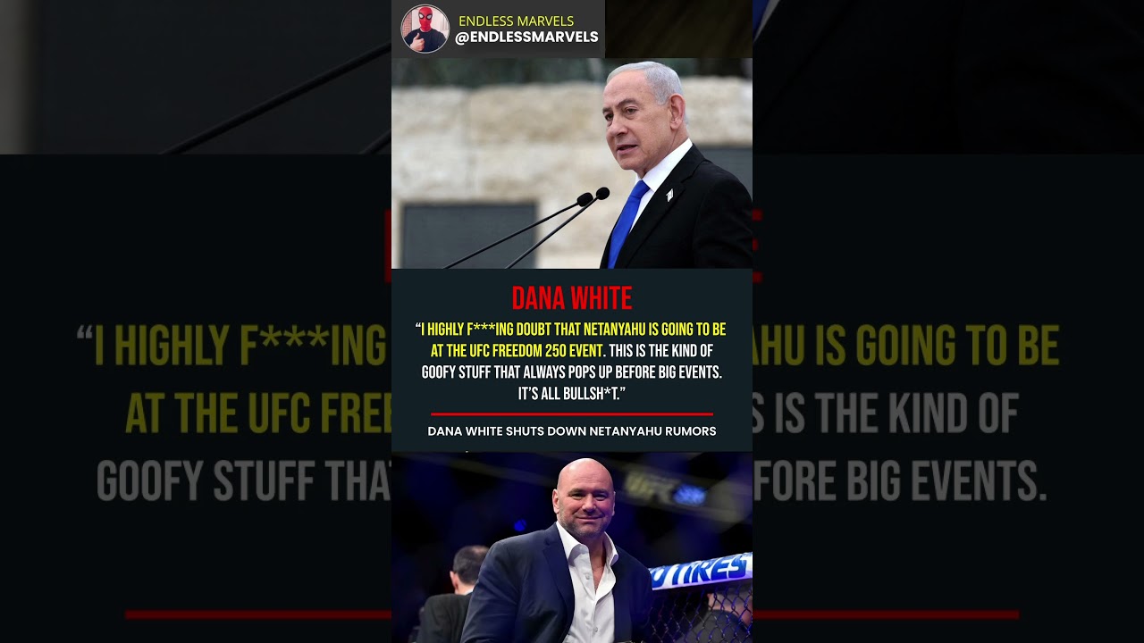 Dana White Shuts Down Netanyahu Rumors 🔥 #ufc