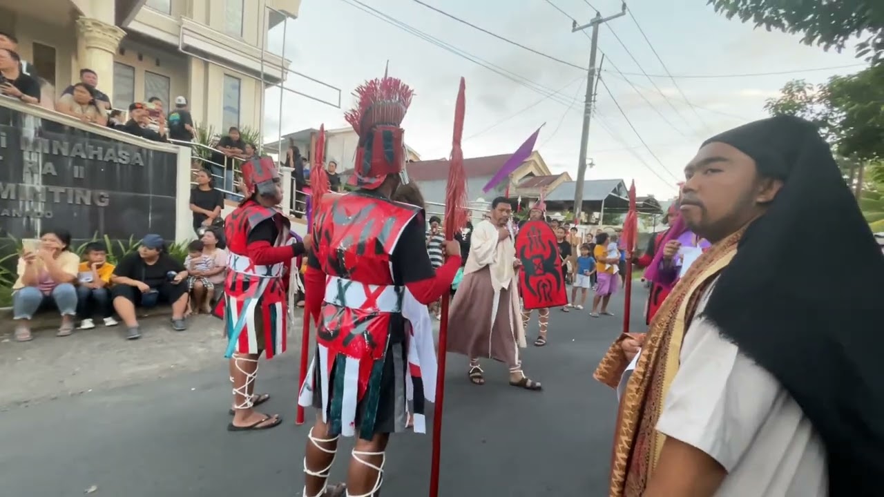 Lakon Yesus dihadapan Pilatus oleh Kolom 5 Jemaat Gmim Nazareth Tuminting