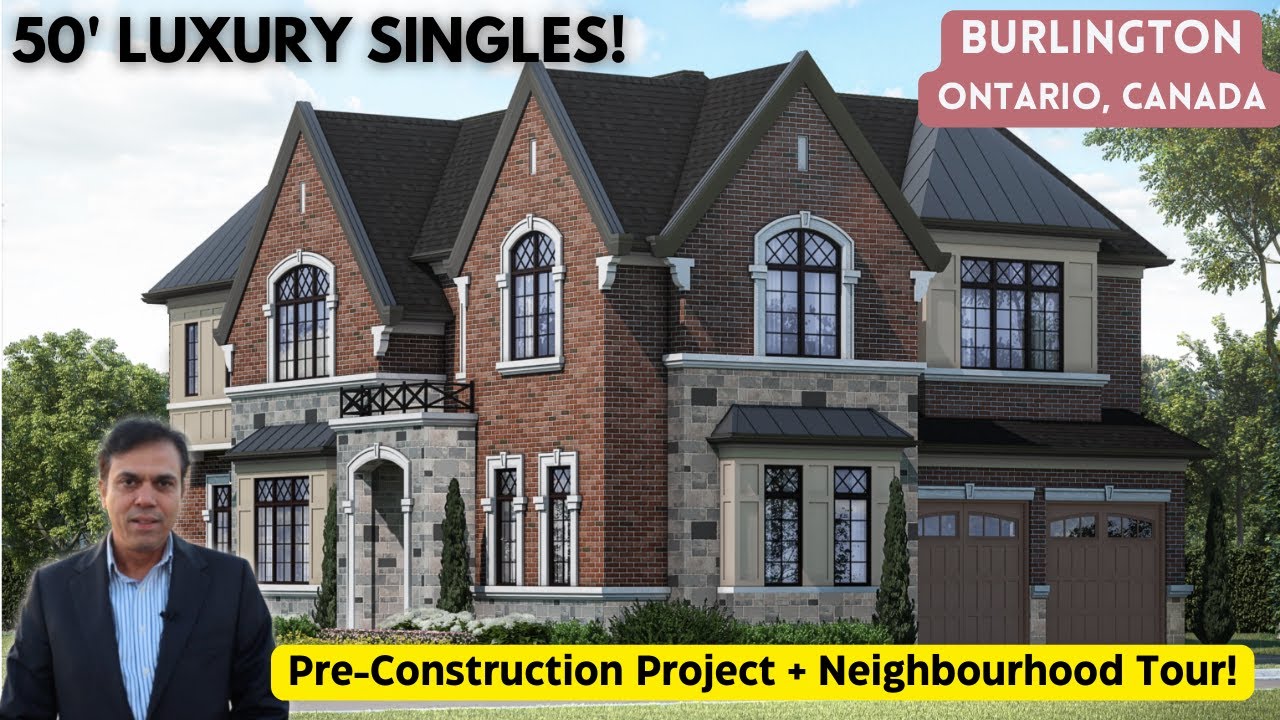 Tour! New Detached Homes Project & Neighbourhood in Burlington, Ontario Canada