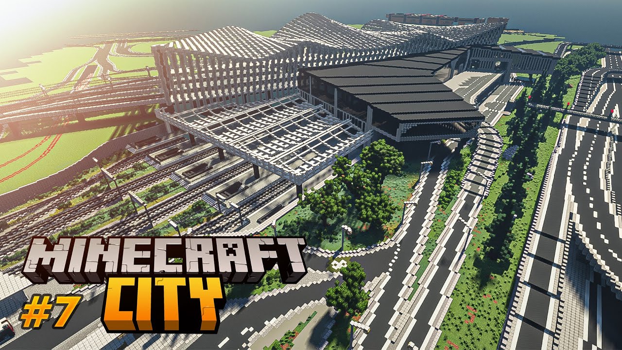 Der Bahnhof (Part 1) | Minecraft City Building Timelapse | Ep. 7