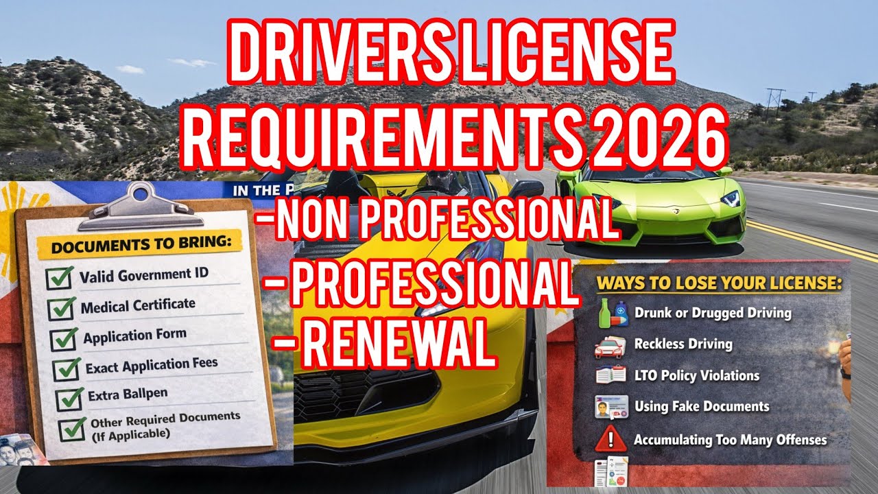 LTO Driver's License Requirements 2026