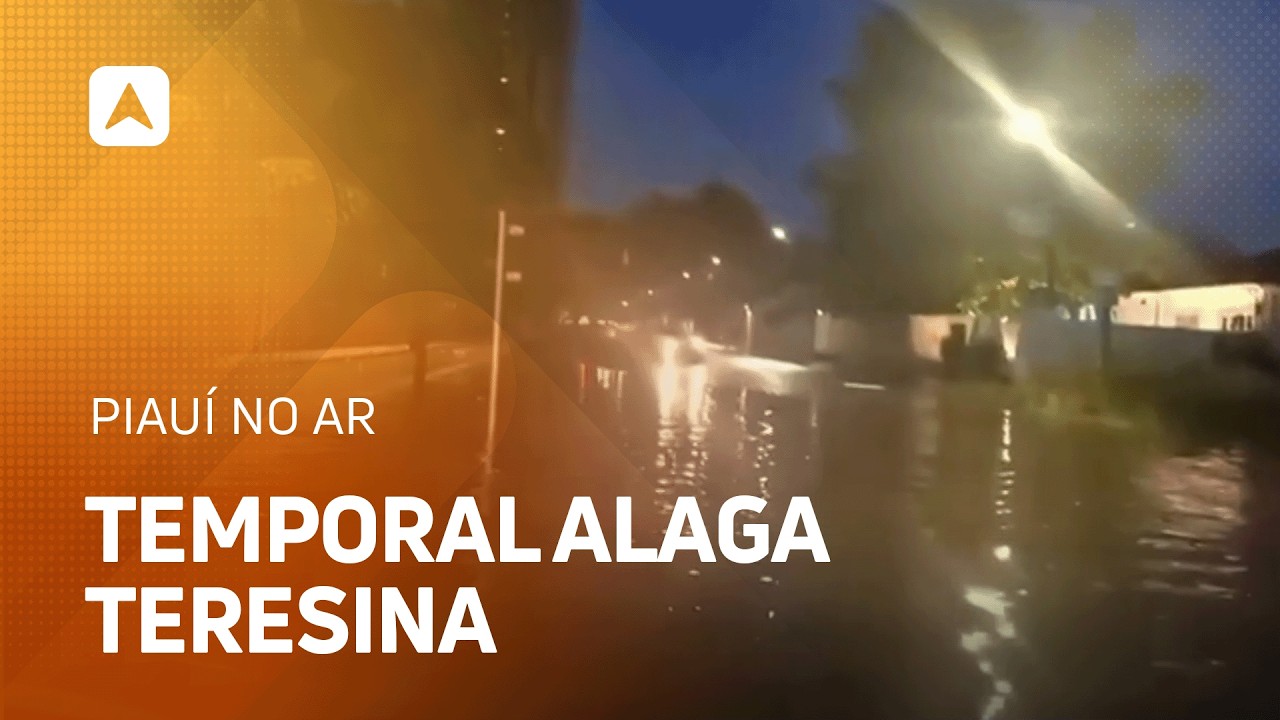 Temporal alaga ruas na zona Leste de Teresina e causa transtornos