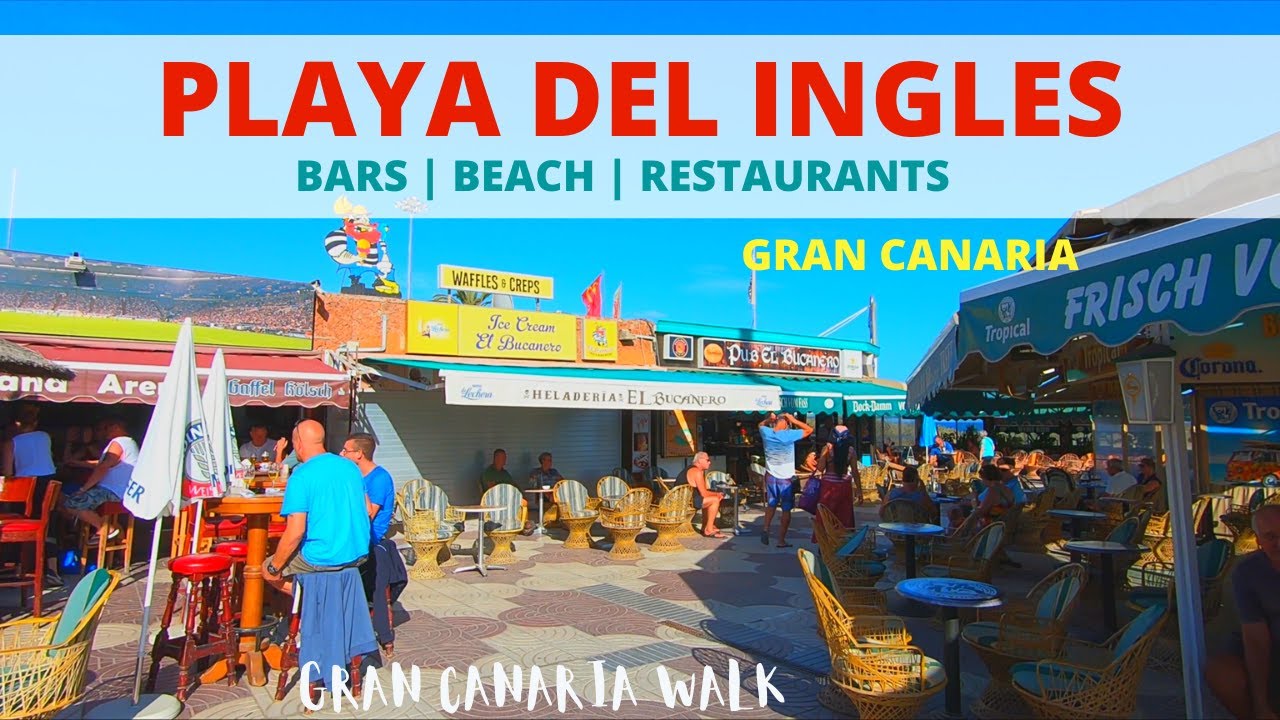 Gran Canaria Playa del Ingles Boardwalk Anexo II | Restaurants & Shops  🥳  November 2020