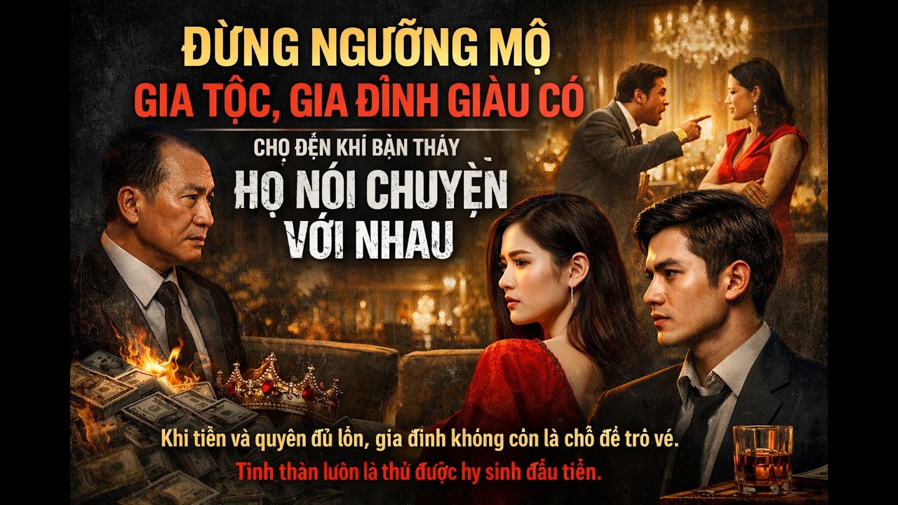 Đừng ngưỡng mộ gia đình quyền lực, gia tộc giàu cho đến khi nhìn thấy họ xử nhau.