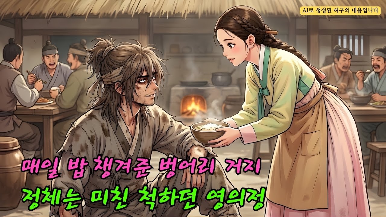벙어리 거지인 줄 알고 매일 밥을 준 착한 주막 여주인, 알고 보니 그는 정적의 추격을 피해 미치광이 행세를 하던 당대 최고의 권력자 영의정이었다