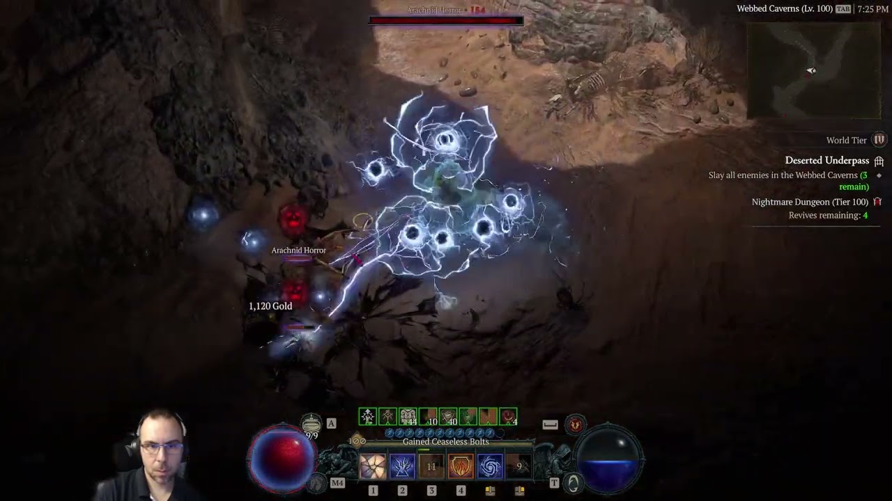 Diablo 4 - Ball Lightning Sorceress Tier 100 Nightmare Dungeon Season 2