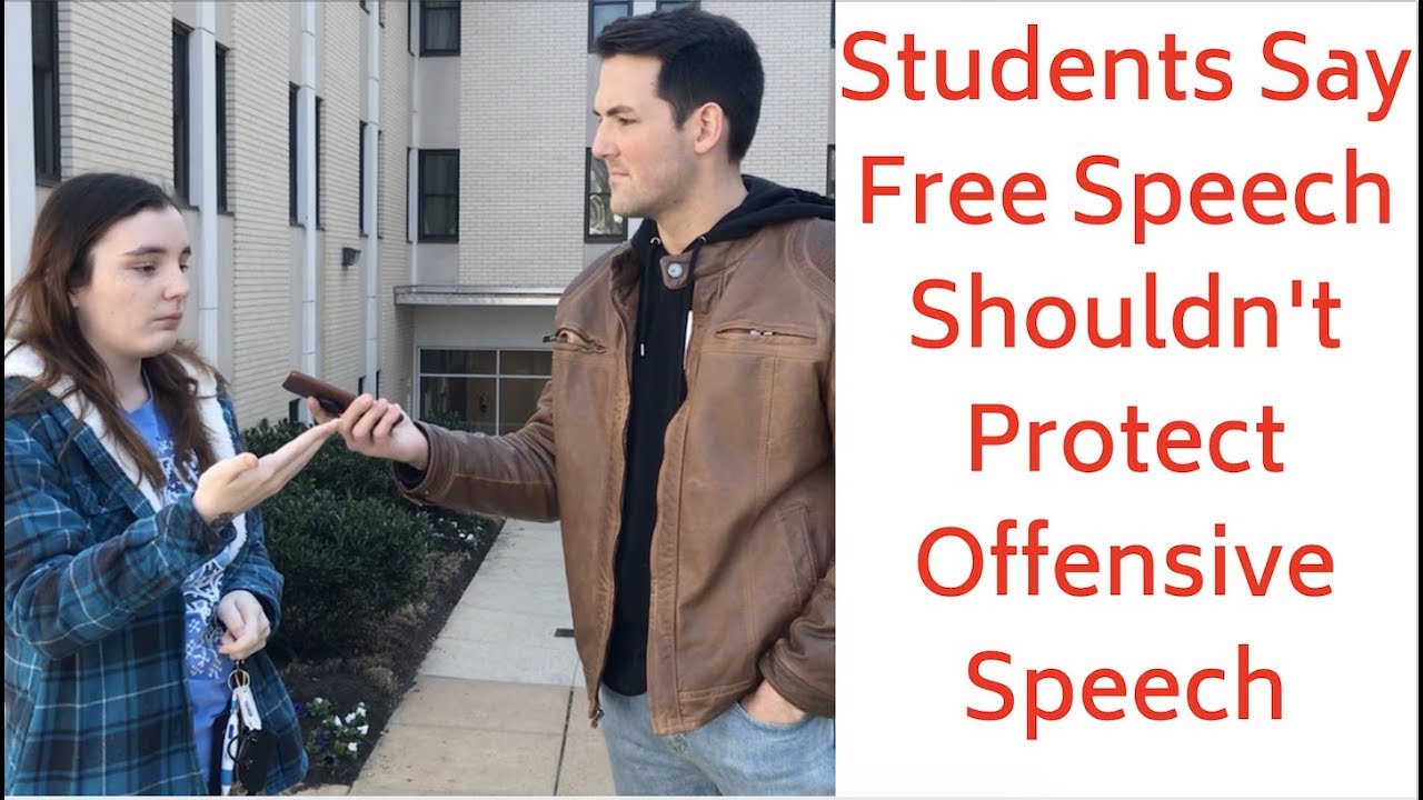 Students: 1st Amendment Shouldn't Protect Offensive Speech