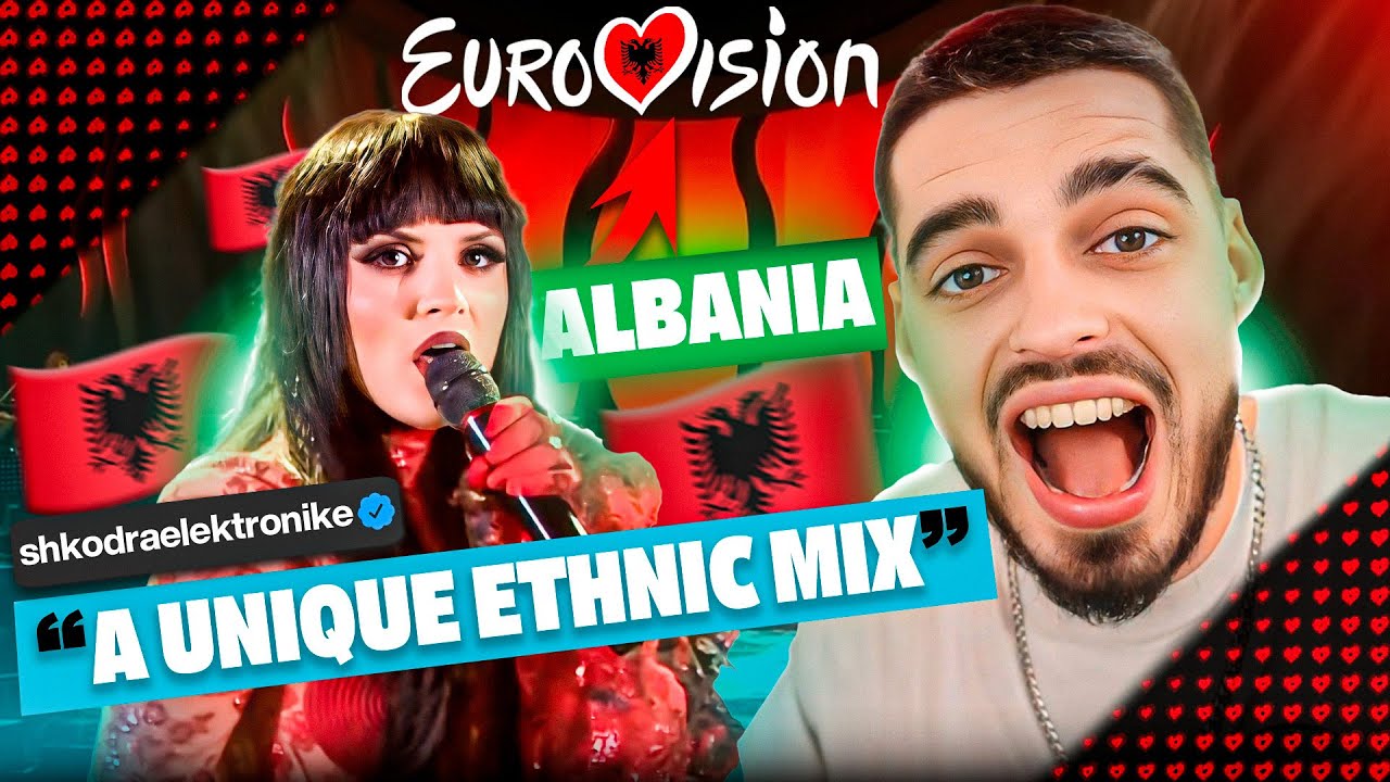 SPANISH GUY REACTS to Shkodra Elektronike - Zjerm | Albania 🇦🇱 | LIVE Performance| Eurovision 2025