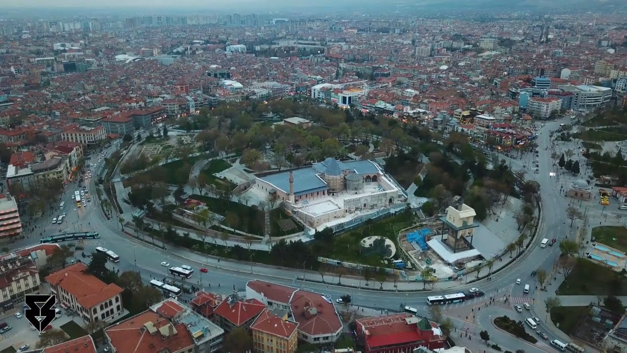 Konya Alaaddin Tepesi Havadan Manzarası