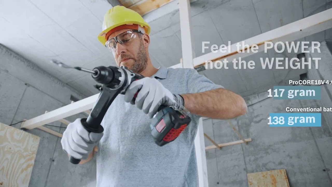Bosch ProCORE 18V Battery Series  - A New Dimension of Power