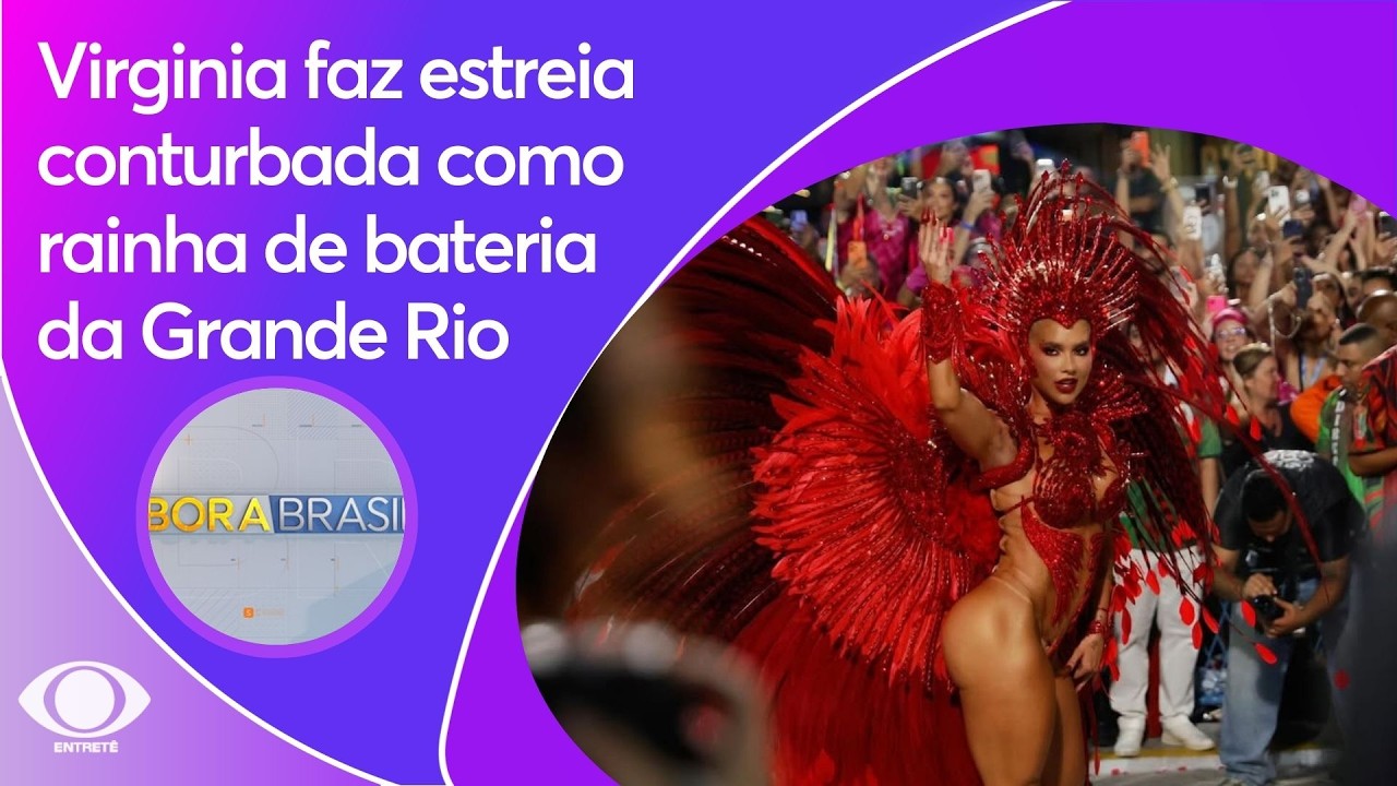 Virginia faz estreia conturbada como rainha de bateria da Grande Rio