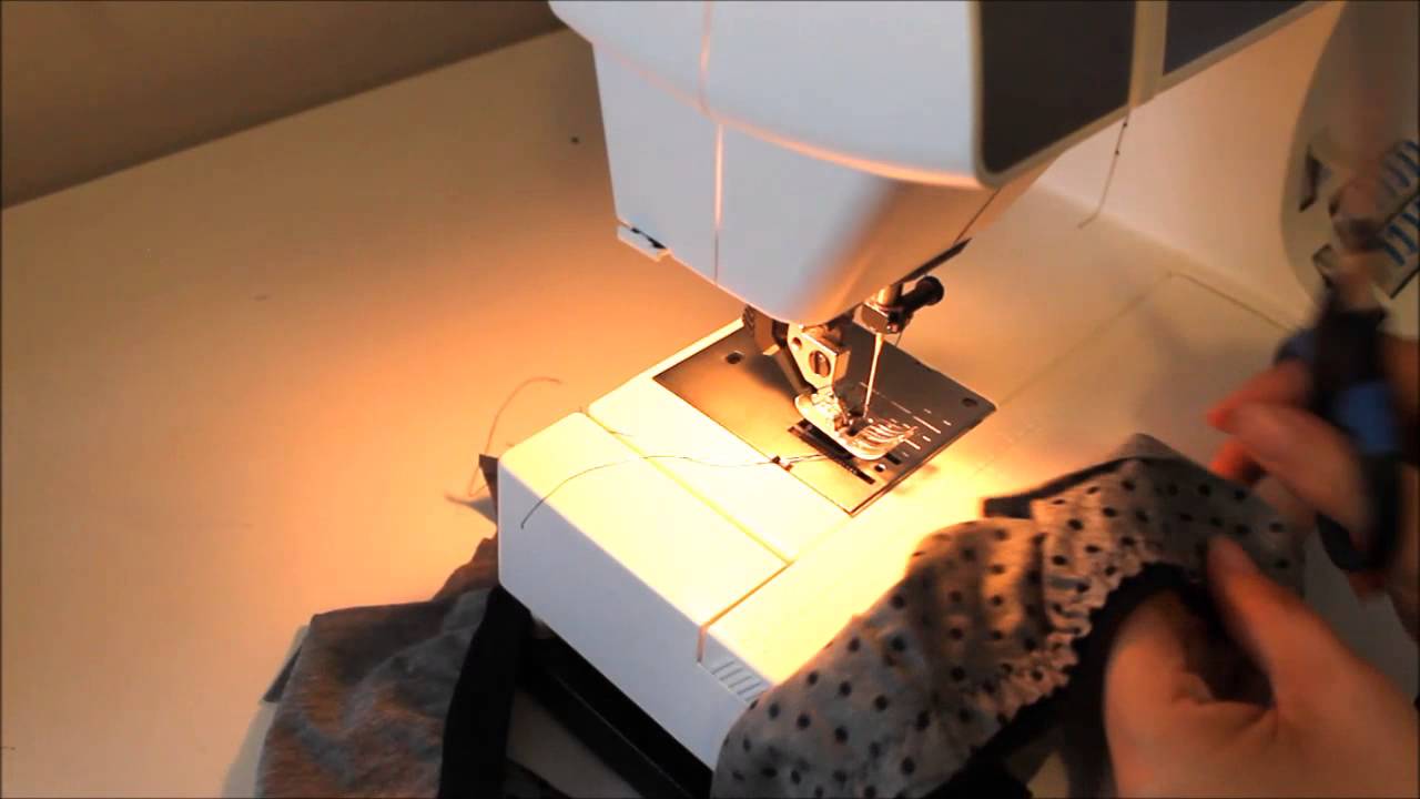 Sewing Fold Over Elastic on the Nora Panties
