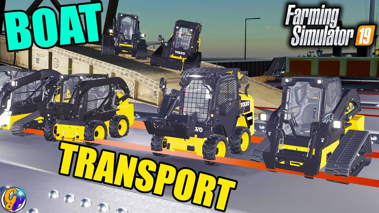 FS19 - CARGO BOAT TRANSPORT $28,000,000 CARGO SHIP BRIDGE BOAT FARMING SIMULATOR 19