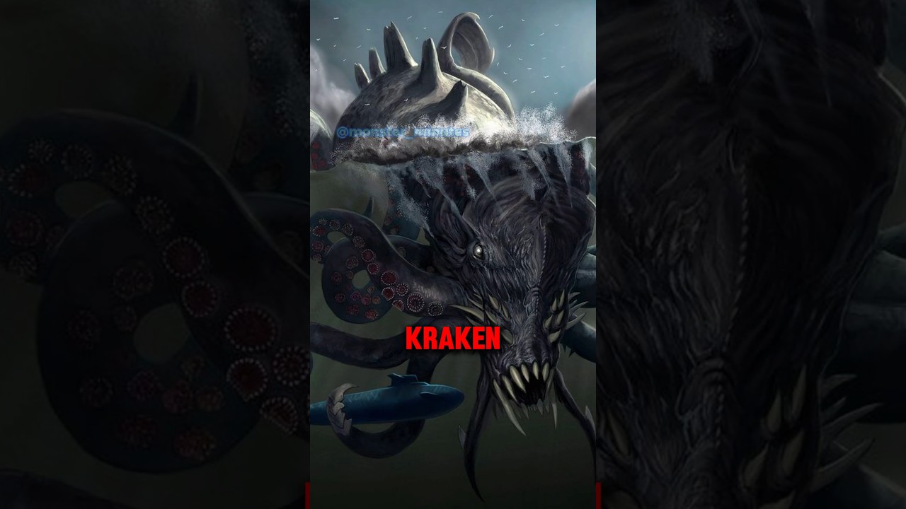 Mythical Kraken: Sea Monster Legends from Norse Lore #shorts #kraken #monsterminutes #monster