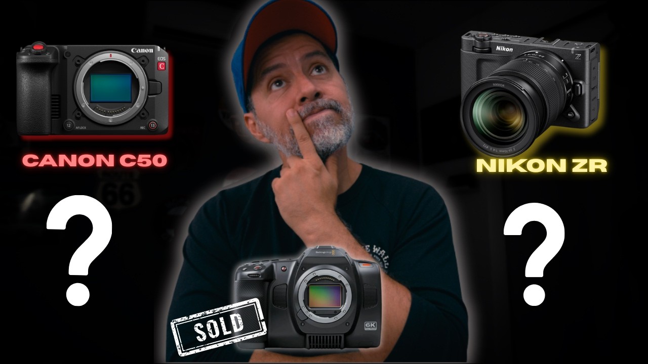 Vendí mi Blackmagic 6K… ¿ahora Nikon ZR, Canon C50 o Sony A7V?