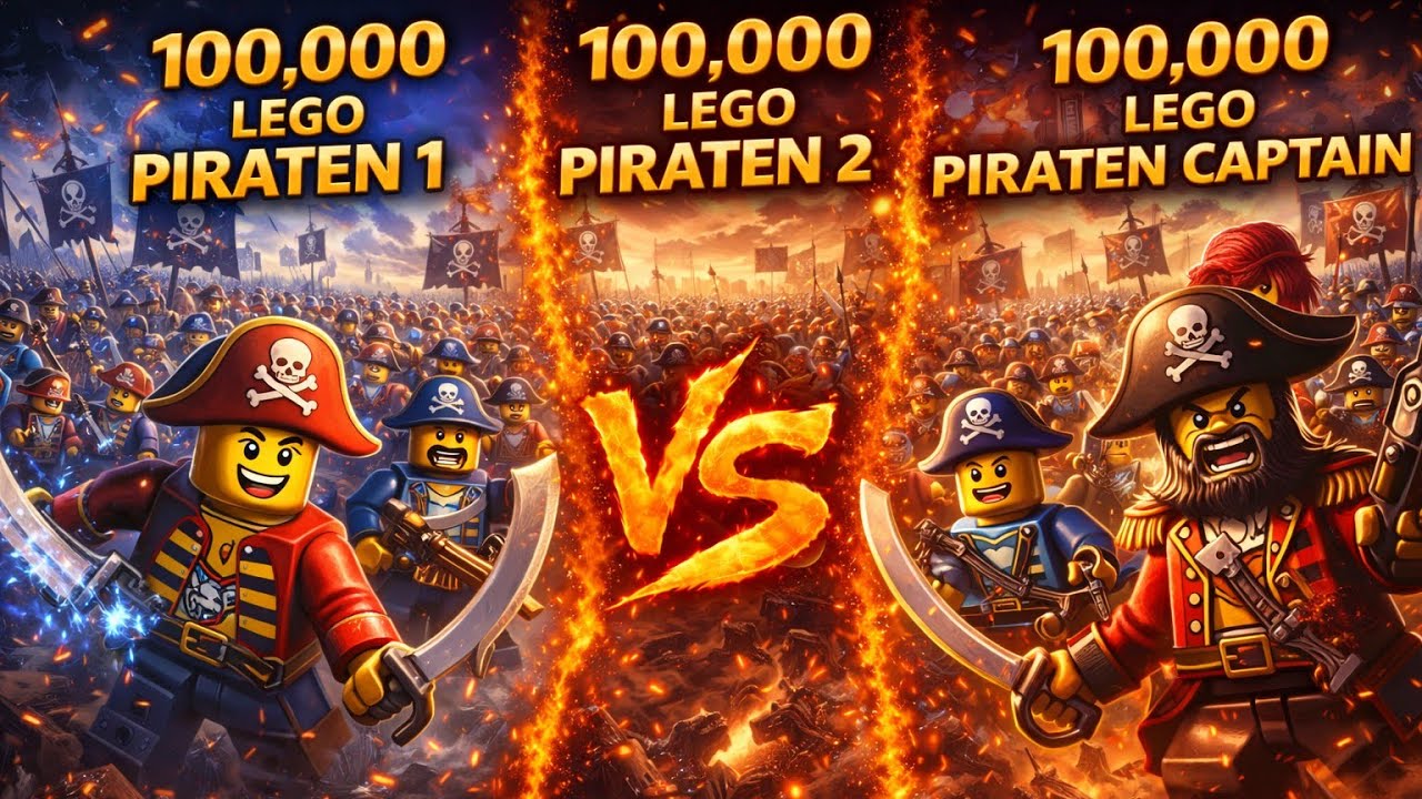 UEBS 2 - 100000 Lego Piraten 1 vs 100000 Lego Piraten 2 vs 100000 Lego Piraten Captain