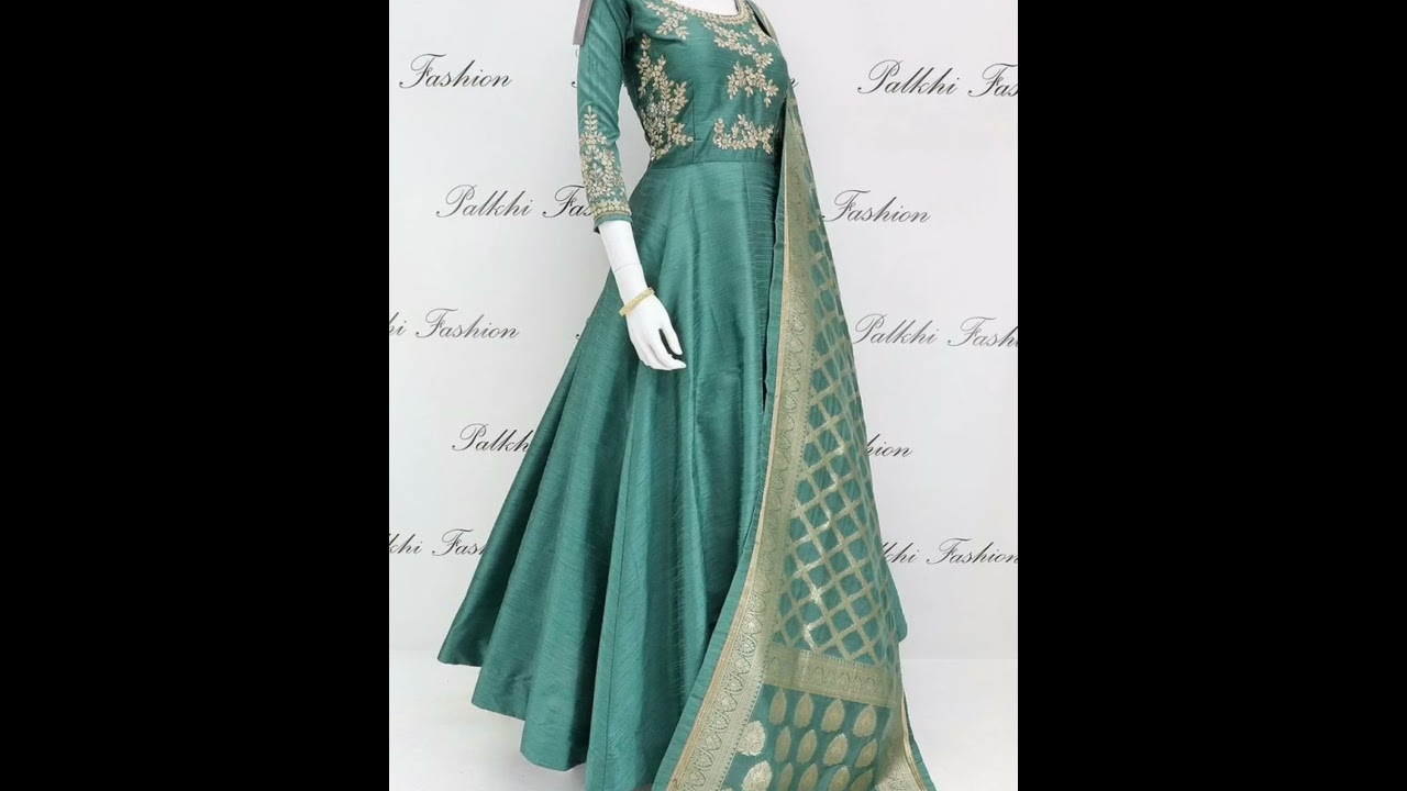 raw silk frocks designs