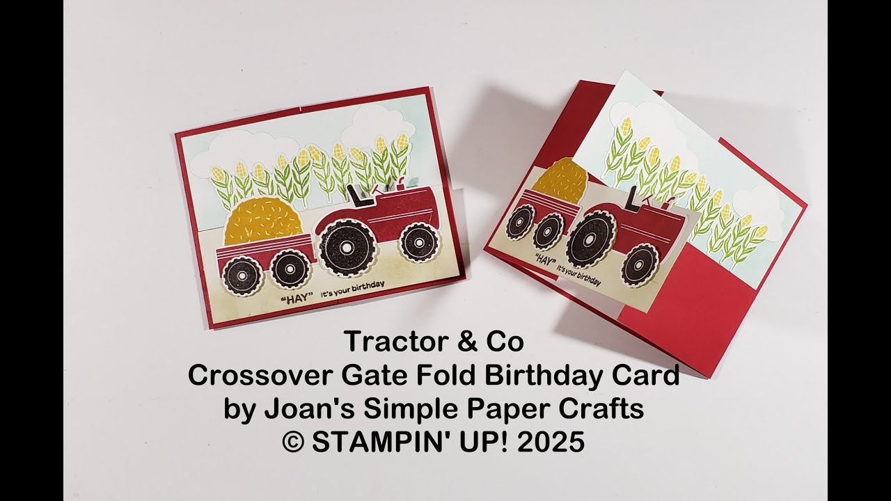 Tractor & Co Crossover Gate Fold - Birthday Card