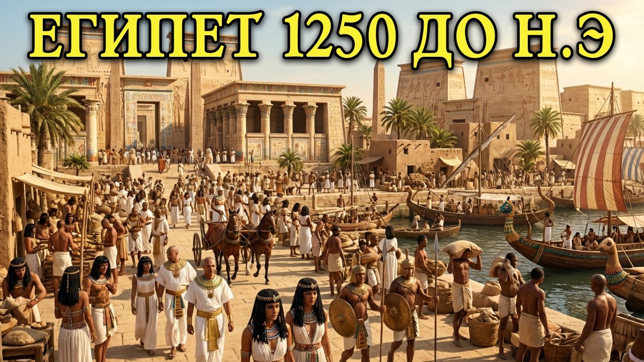 ВОТ КАК НА САМОМ ДЕЛЕ ВЫГЛЯДЕЛА ЕГИПЕТ В 1250 ГОДУ ДО Н.Э. (С ПОМОЩЬЮ ИИ)