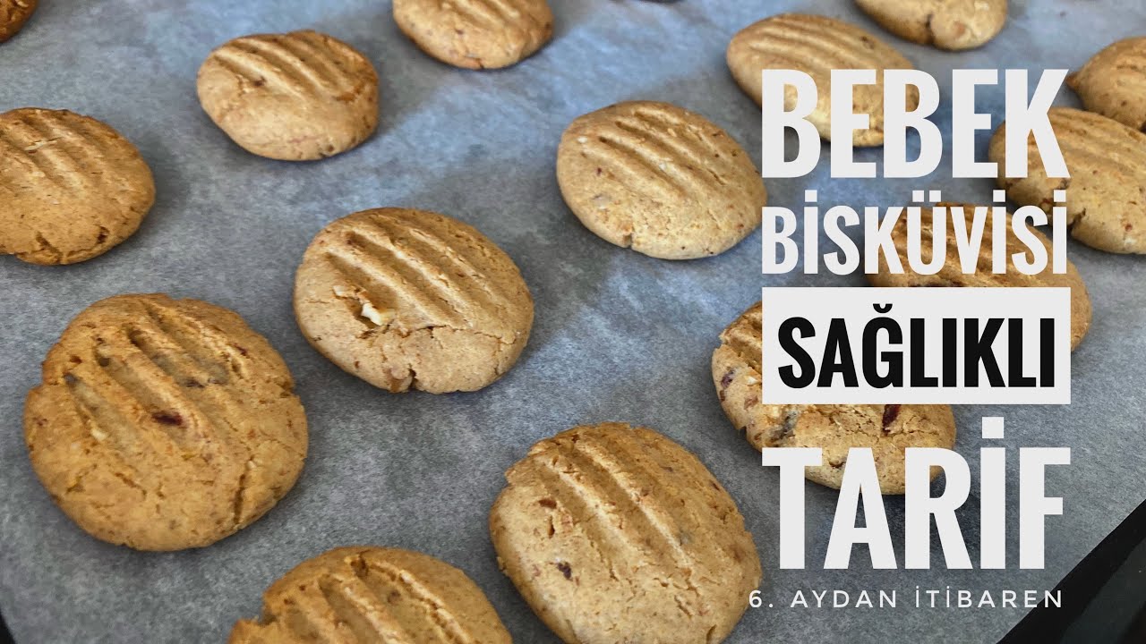 Sağlıklı Bebe Bisküvisi Nasıl Yapılır? 6 Ay Bebek Kahvaltısı Tarifi | Cevizli Bebe Bisküvisi 🧸