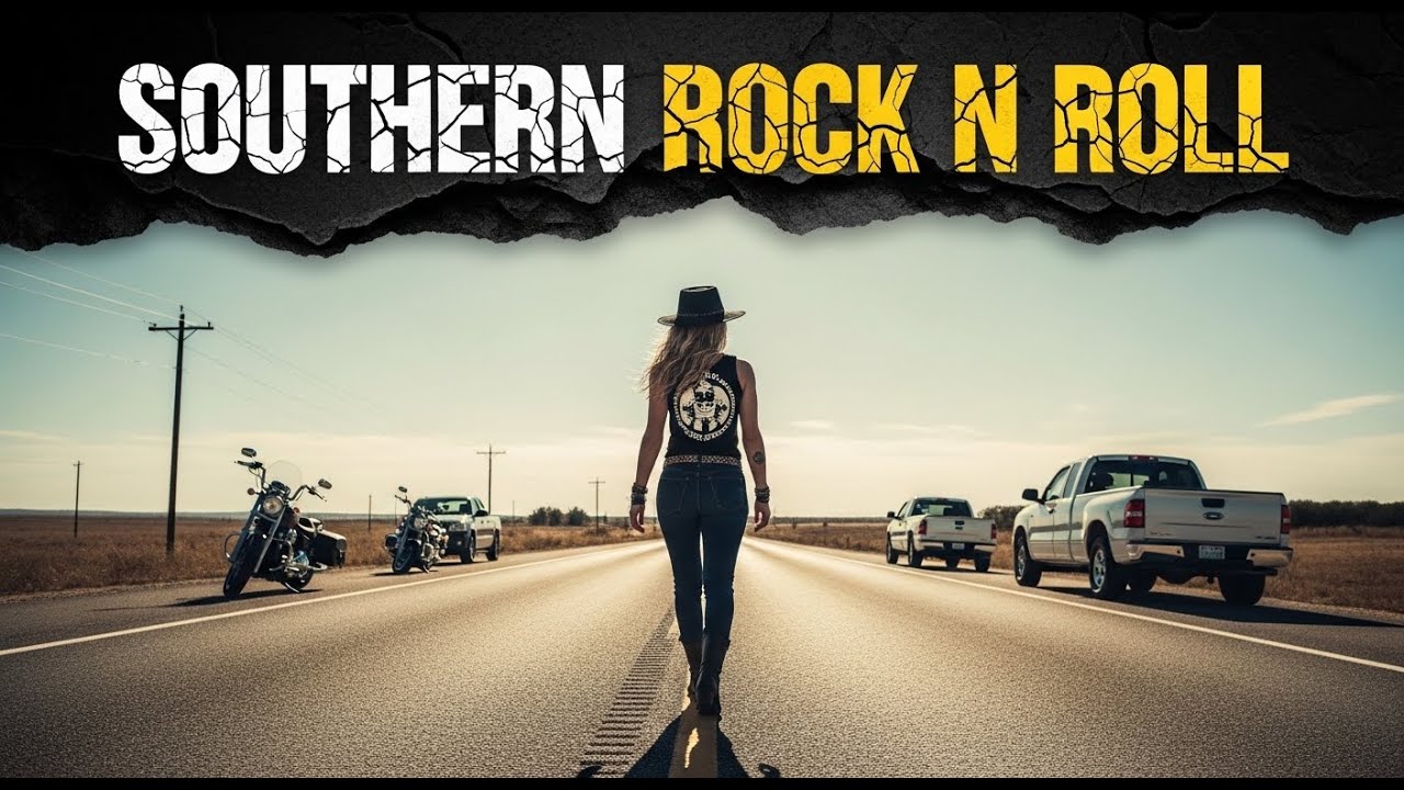 Southern Rock N Roll – Neon Road Rebels in the Rain#SouthernRockNRoll #CyberRide