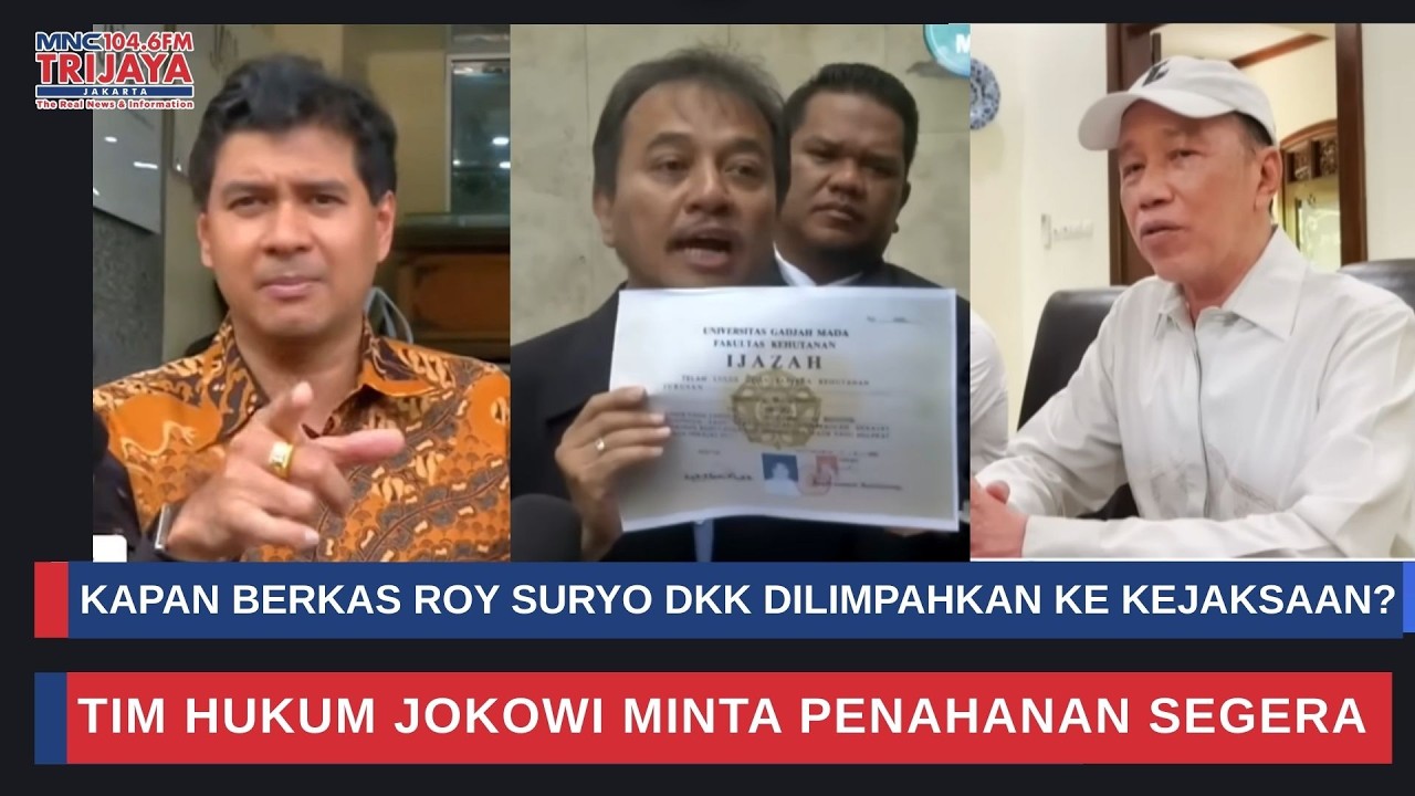 Kubu Jokowi Minta Polisi Segera Limpahkan Kasus Fitnah Ijazah ke Kejaksaan | Trijaya Update