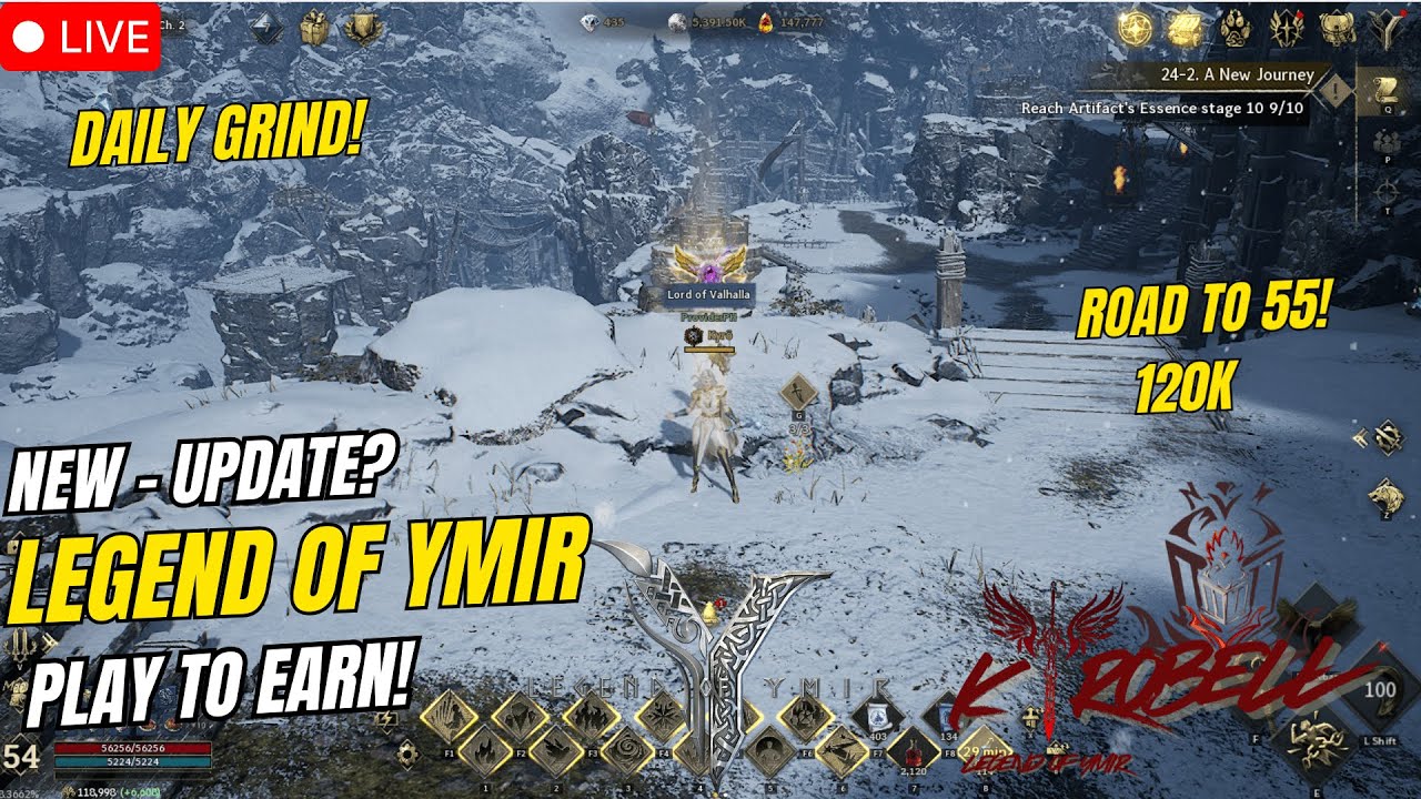 Legend Of Ymir | Daily Grind! , Road to 120k Level 55! ( Tagalog )