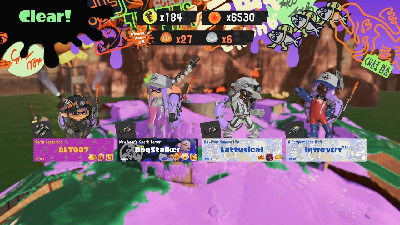 Splatoon 3 - Salmon Run Freelance #199 [Random Rotation] {999} (Sockeye Station)