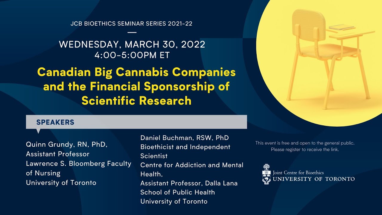 Canadian Big Cannabis Companies and the Financial Sponsorship of Scientific Research