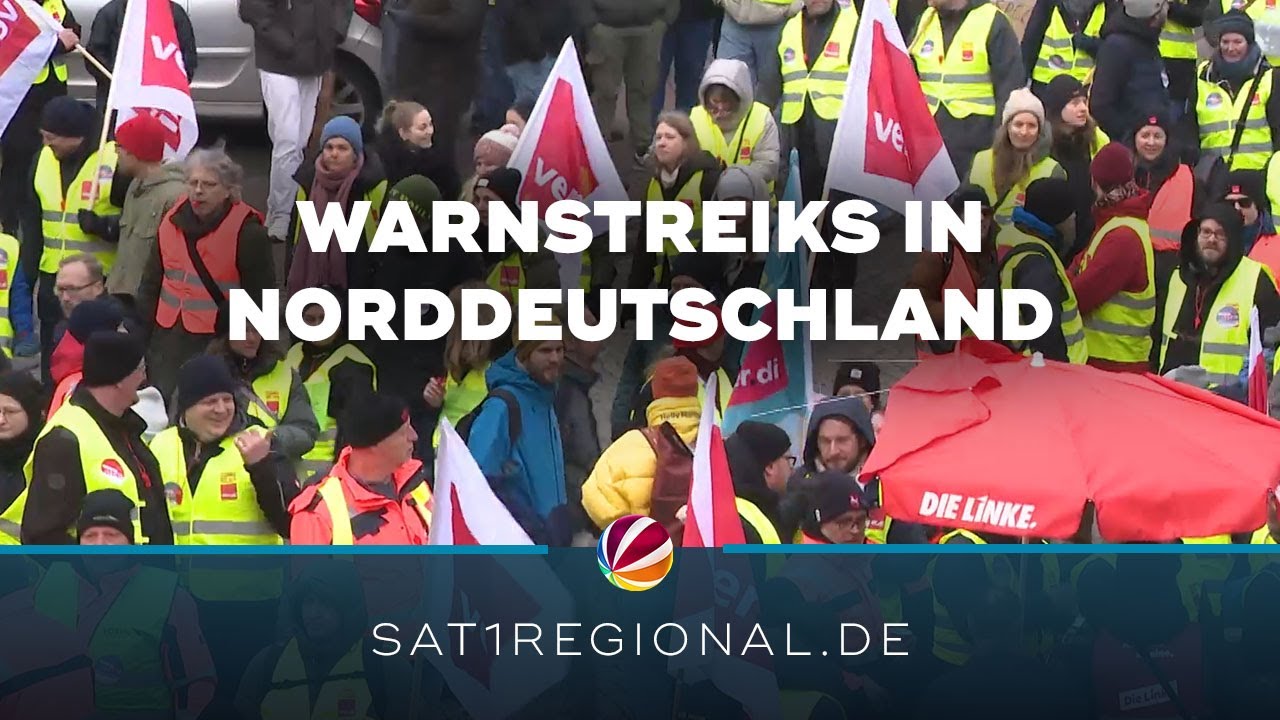 Warnstreik: Tausende Landesbeschäftigte legen Arbeit in Niedersachsen und Bremen nieder